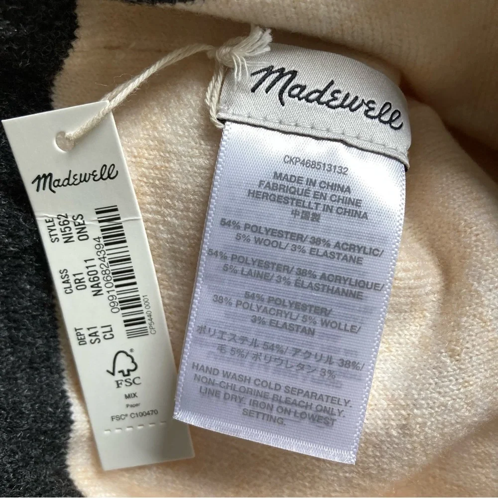 NWT Madewell Retro Pom-Pom Beanie